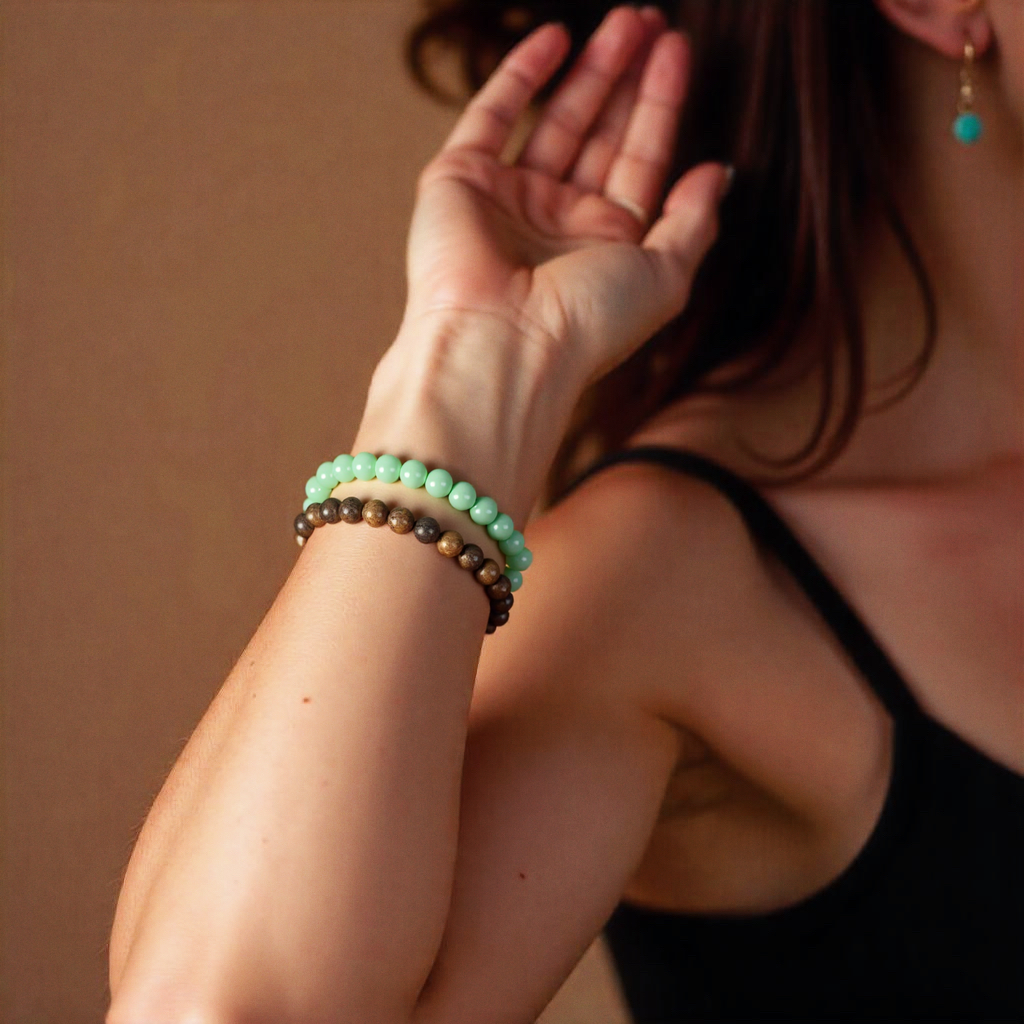 Zen Shutter · Red Sandal & Aventurine Wrap
