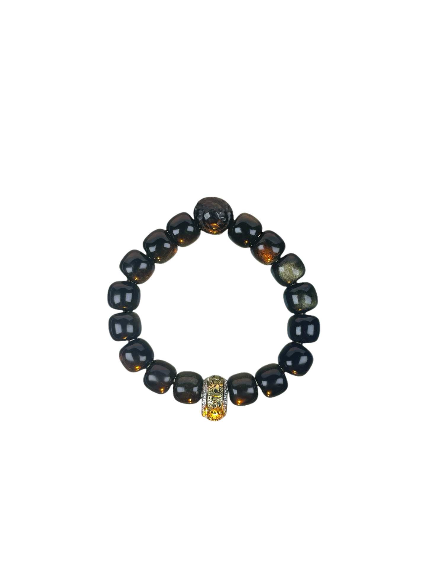 Golden Obsidian Zodiac Guardian