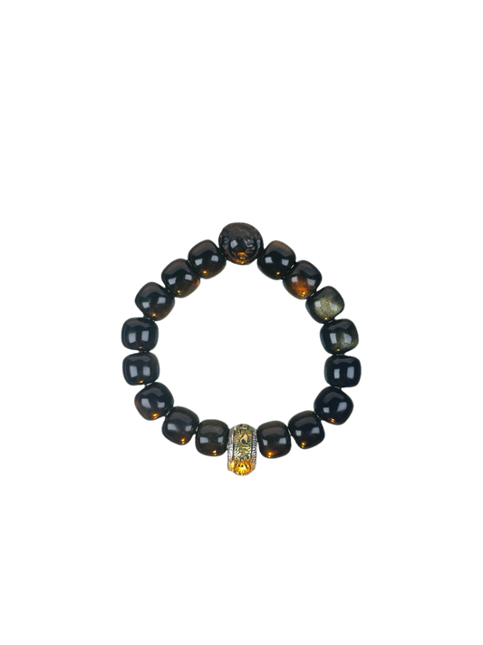 Golden Obsidian Zodiac Guardian