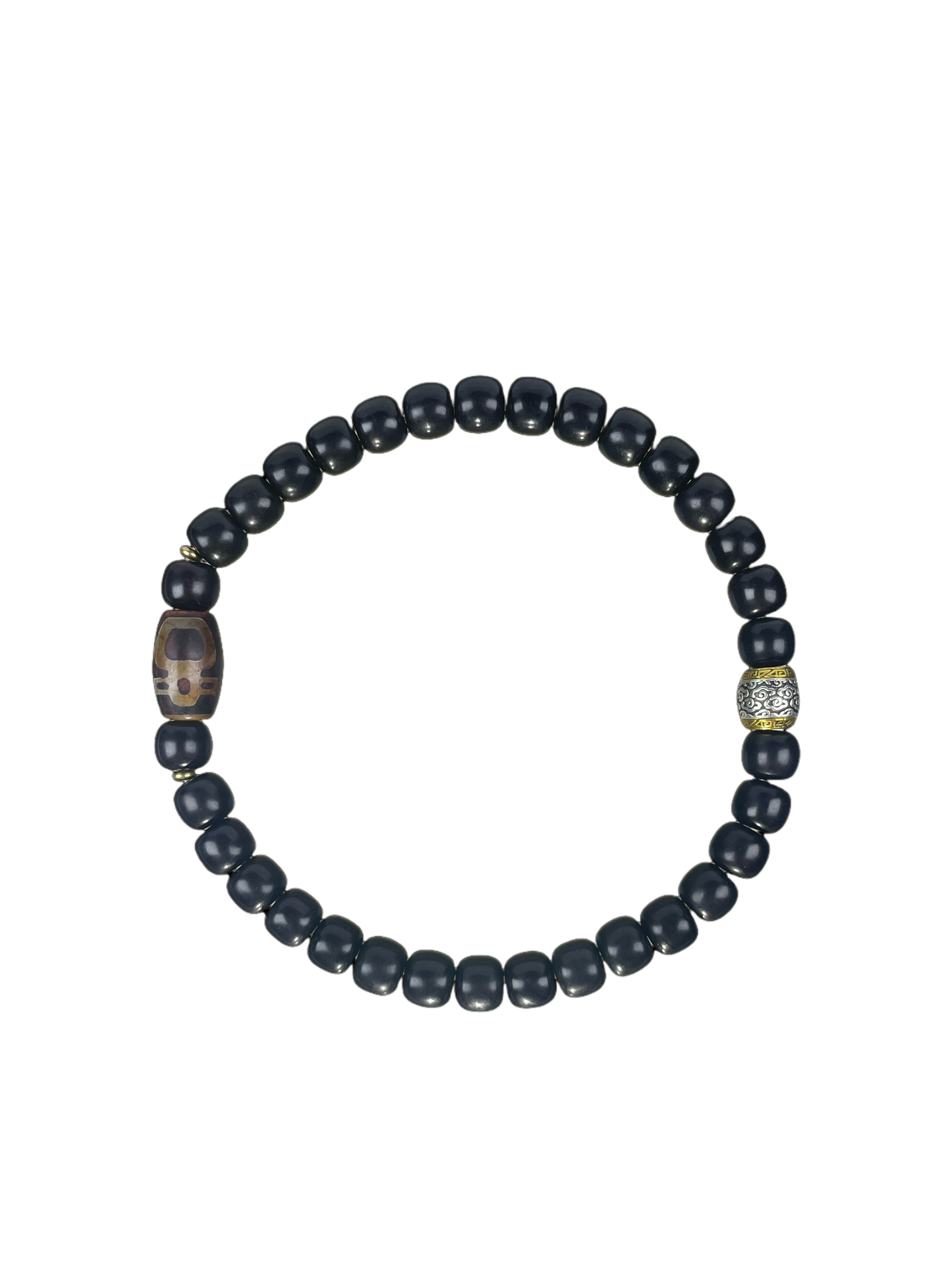 Ink-Core Bodhi × Nine-Eyed Dzi Tibetan Protection