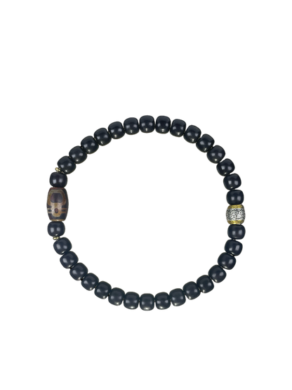 Ink-Core Bodhi × Nine-Eyed Dzi Tibetan Protection