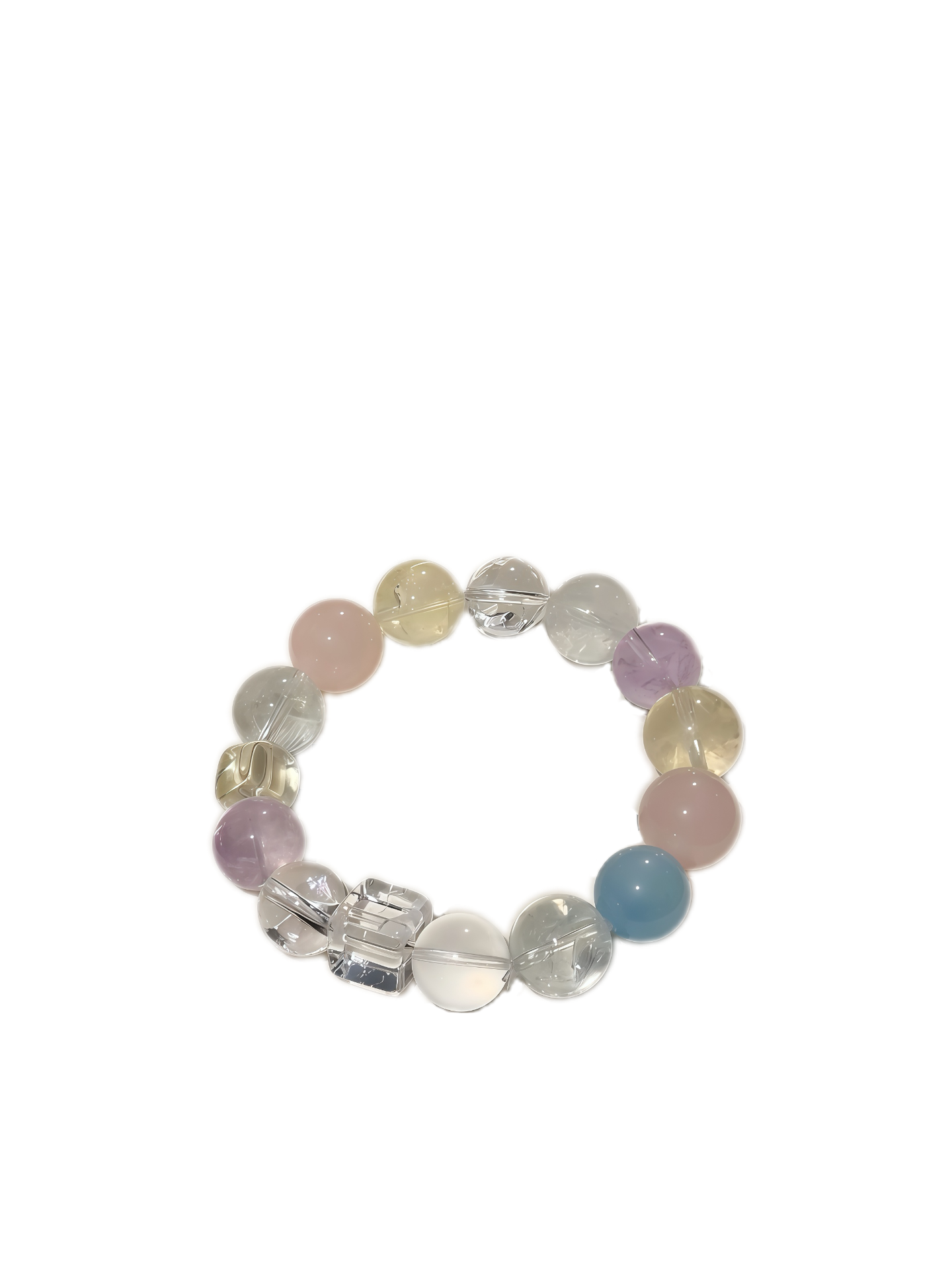 Pastel Gems Single-Strand Bracelet