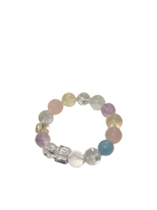 Pastel Gems Single-Strand Bracelet