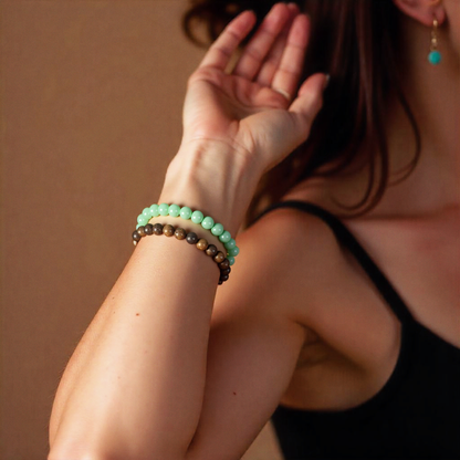 Zen Shutter · Red Sandal & Aventurine Wrap