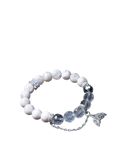 Snow Phantom Fish Tail Faceted Bracelet