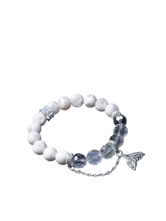 Snow Phantom Fish Tail Faceted Bracelet