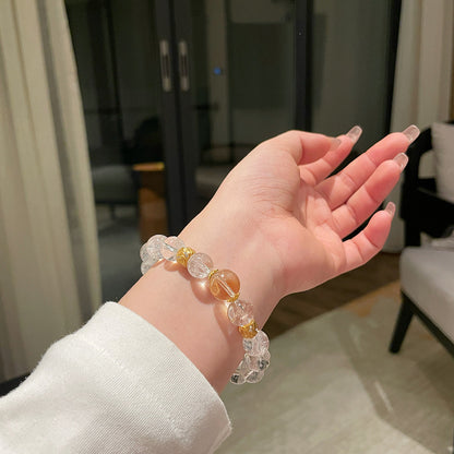 Aze & Citrine Crystal Bracelet